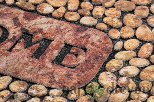 Rohožka MagicHome RBM 406, pred dvere, Welcome, guma, 89x58 cm