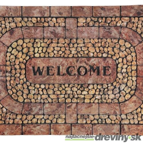 Rohožka MagicHome RBM 406, pred dvere, Welcome, guma, 89x58 cm