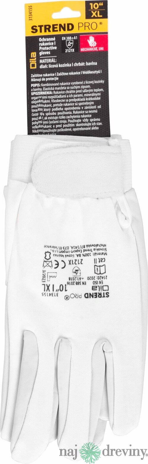 Rukavice Strend Pro Dila, textil/koža, veľkosť 10/XL