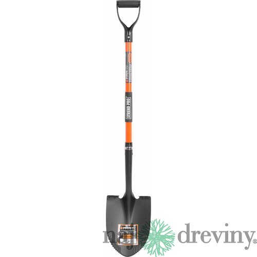 Rýľ Strend Pro Premium, špicatý, fiberglass, násada D 1230 mm