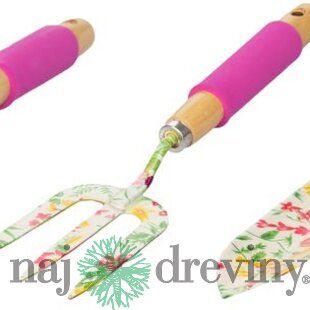 Sada náradia Strend Pro, záhradnícka, 3 dielna, potlač kvetov, Ladies line