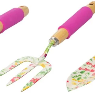 Sada náradia Strend Pro, záhradnícka, 3 dielna, potlač kvetov, Ladies line