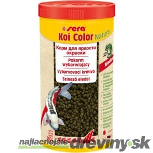 Sera krmivo pre ryby Koi Color Nature Medium 1000 ml