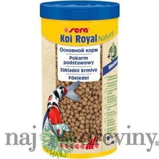 Sera krmivo pre ryby Koi Royal Nature Medium 1000 ml