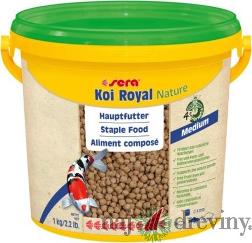 Sera krmivo pre ryby Koi Royal Nature Medium 3800 ml
