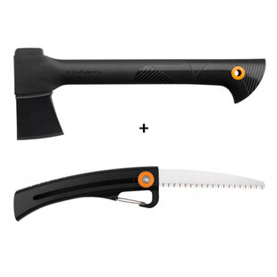 Set FISKARS sekera univerzálna A6+pílka záhradná SW16 SOLID