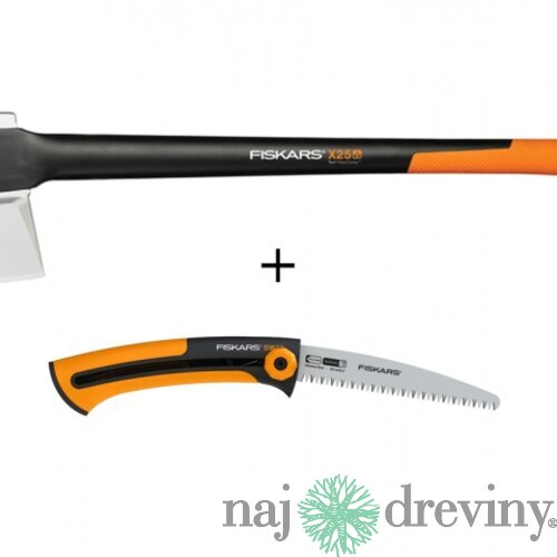 Set FISKARS sekera X25 1015643 +pílka 1000613 1025437