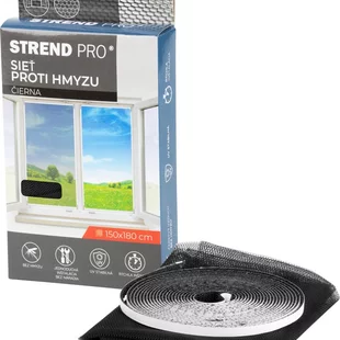 Sieť FlyScreen2 150x180 cm, proti hmyzu a komárom, na okno, čierna PE