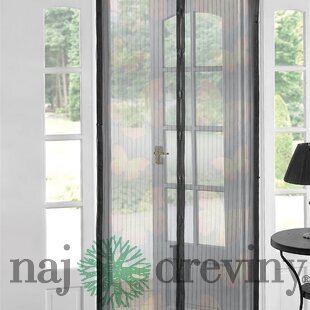 Sieť Strend Pro, 218x96 cm, proti hmyzu a komárom, na balkónové dvere, 9x magnet, s motýlím vzorom