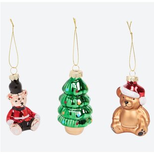 Sklenená vianočná ozdoba BEAR