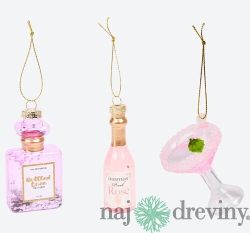 Sklenená vianočná ozdoba CINQUE