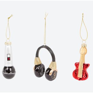 Sklenená vianočná ozdoba MUSIC