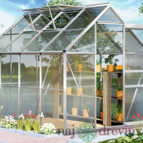 Skleník Greenhouse, Alu, PC 6 mm, 250x190x195 cm