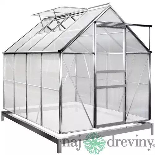 Skleník Greenhouse, Alu, PC 6 mm, 250x190x195 cm