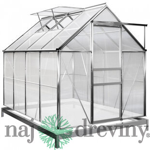 Skleník Greenhouse, Alu, PC 6 mm, 250x190x195 cm