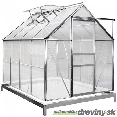 Skleník Greenhouse, Alu, PC 6 mm, 250x190x195 cm