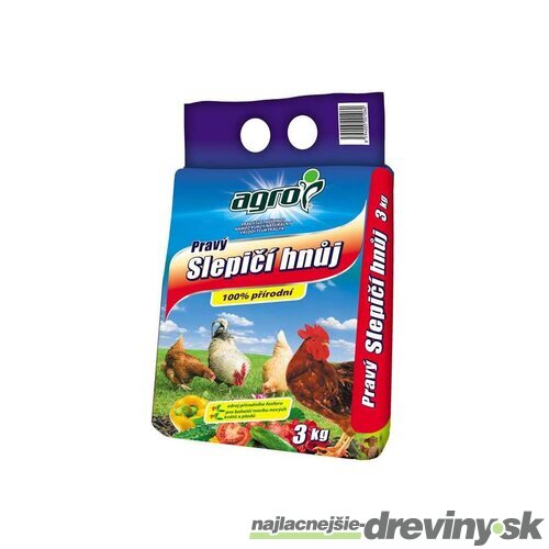 Slepačí hnoj - organické hnojivo 3 kg