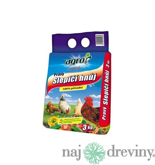 Slepačí hnoj - organické hnojivo 3 kg