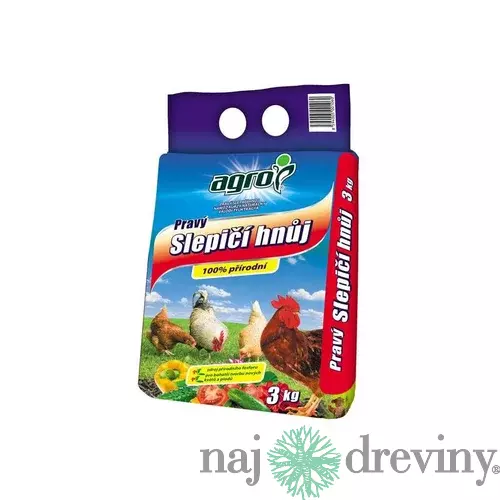 Slepačí hnoj - organické hnojivo 3 kg