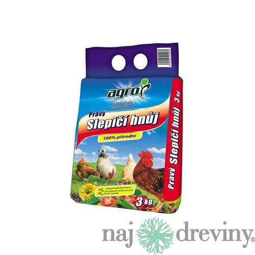Slepačí hnoj - organické hnojivo 3 kg