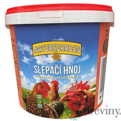 Slepačí hnoj - organické hnojivo, vedro 3 kg