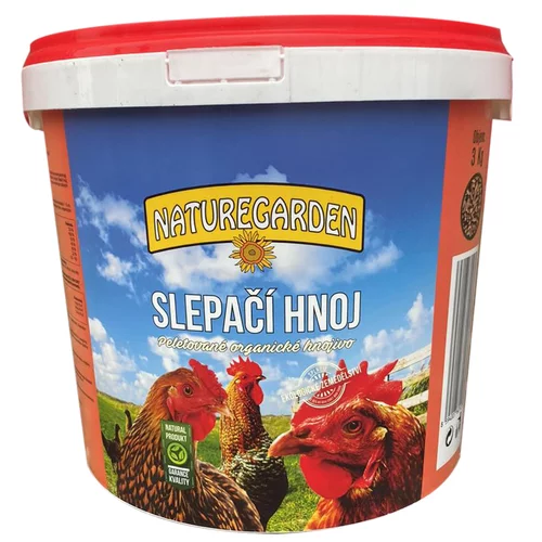 Slepačí hnoj - organické hnojivo, vedro 3 kg