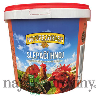 Slepačí hnoj - organické hnojivo, vedro 3 kg