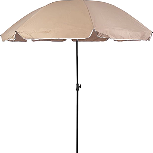 Slnečník BETTY 200 cm, 22/25 mm, s kĺbikom, béžový, plážový