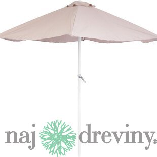 Slnečník ZINA 230 cm, 34/34 mm, béžový, záhradný