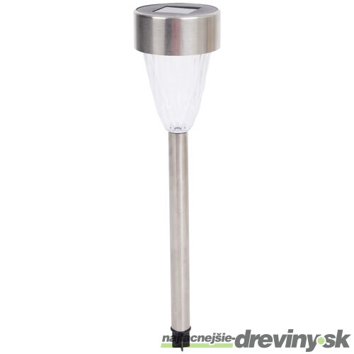 Solárna LED lampa 1ks, strieborná
