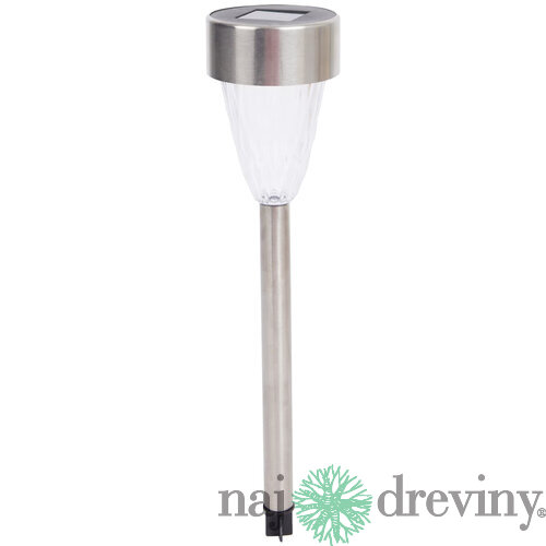 Solárna LED lampa 1ks, strieborná