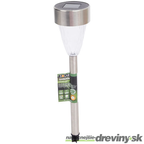 Solárna LED lampa 1ks, strieborná
