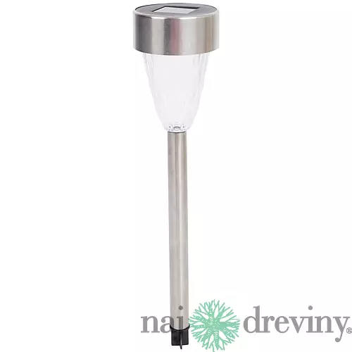 Solárna LED lampa 1ks, strieborná