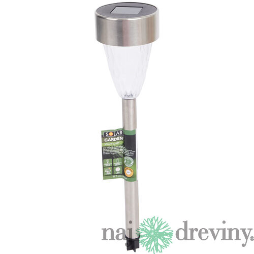 Solárna LED lampa 1ks, strieborná