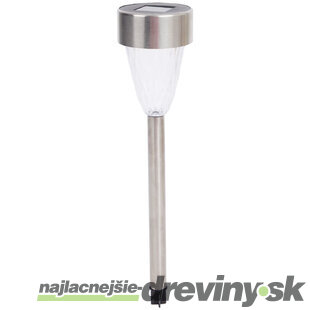 Solárna LED lampa 1ks, strieborná