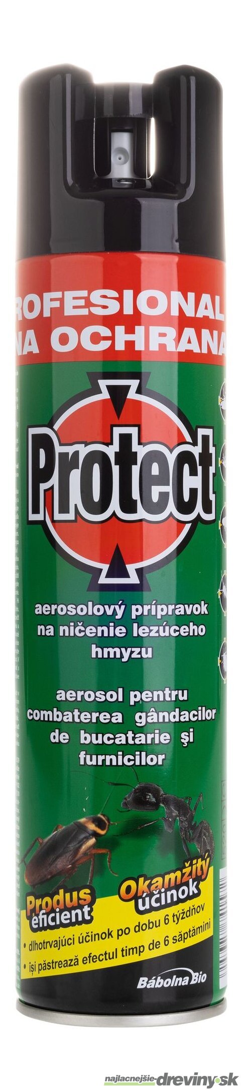 Sprej PROTECT, aerosol, na ničenie lezúceho hmyzu, 400 ml