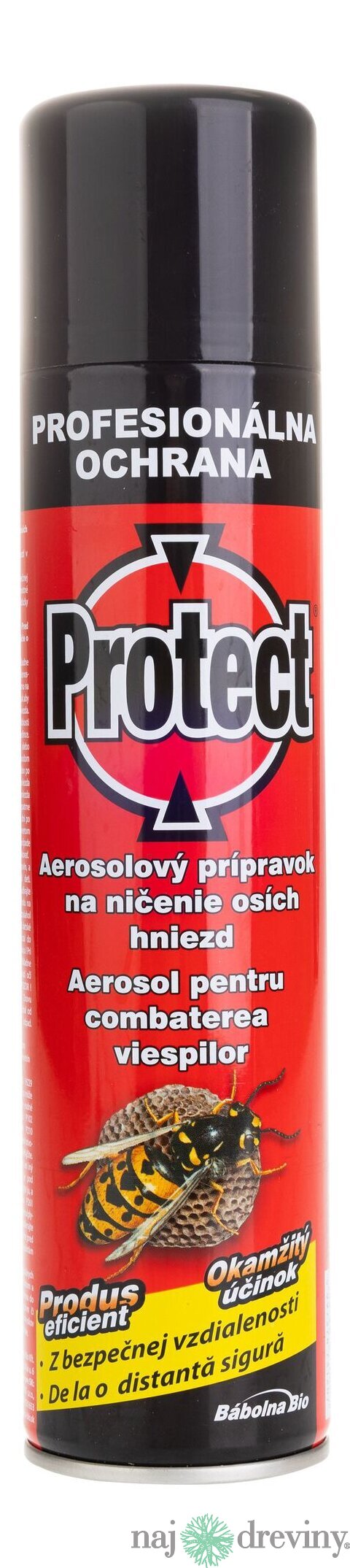 Sprej PROTECT, aerosol, na ničenie osích hniezd, 400 ml