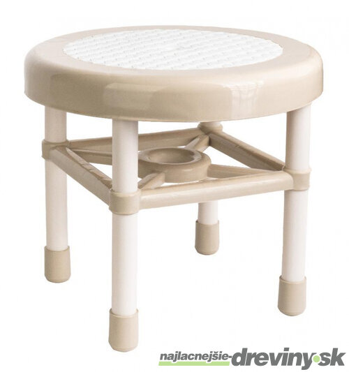 Stolička plastová Strend Pro, mini, okrúhla, stupadlo, priemer 325x285 mm