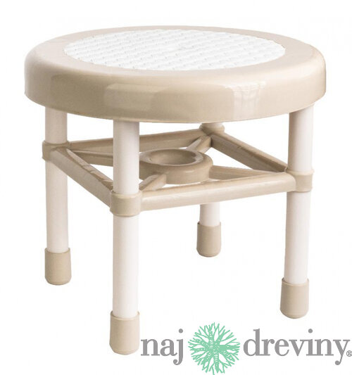 Stolička plastová Strend Pro, mini, okrúhla, stupadlo, priemer 325x285 mm