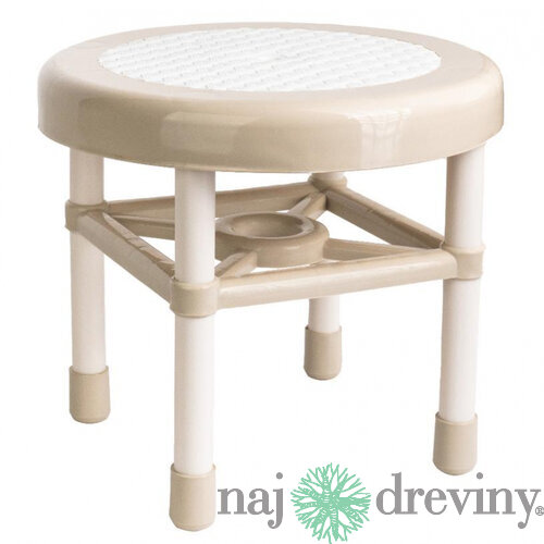 Stolička plastová Strend Pro, mini, okrúhla, stupadlo, priemer 325x285 mm