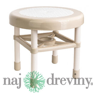 Stolička plastová Strend Pro, mini, okrúhla, stupadlo, priemer 325x285 mm