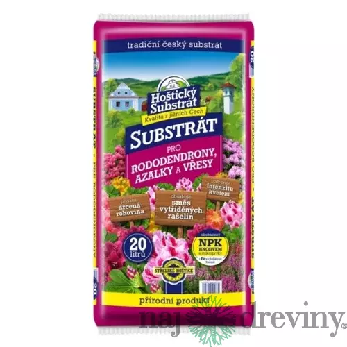 Substrát FORESTINA HOŠTICKÝ rododendrony,azalky,vresy 20l