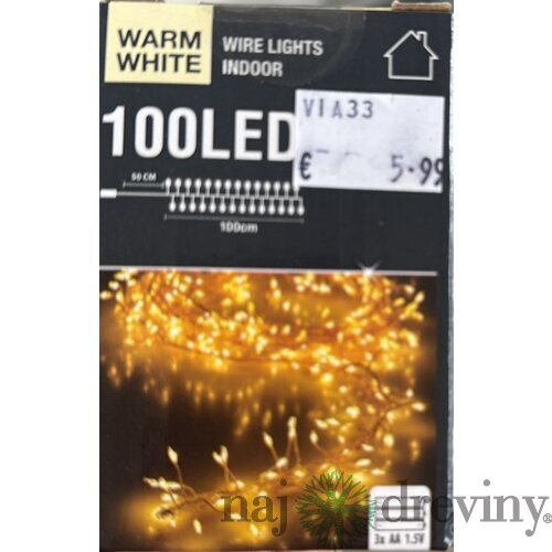 Svetelná reťaz (100 LED, 1m)