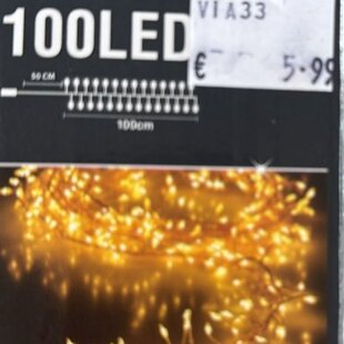 Svetelná reťaz (100 LED, 1m)