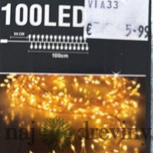 Svetelná reťaz (100 LED, 1m)