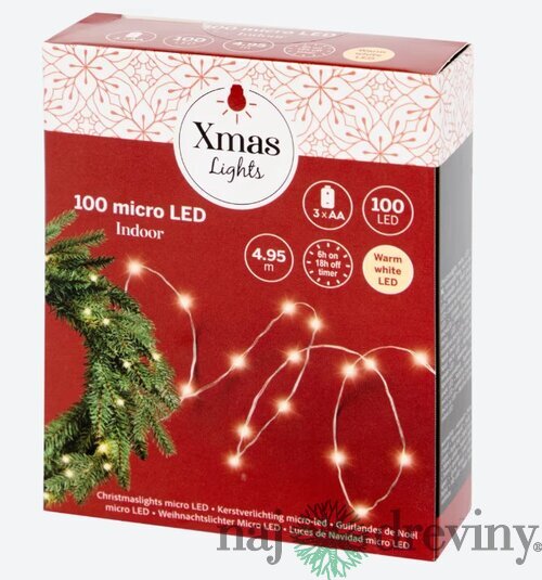 Svetelná reťaz (100 micro LED, 5m)