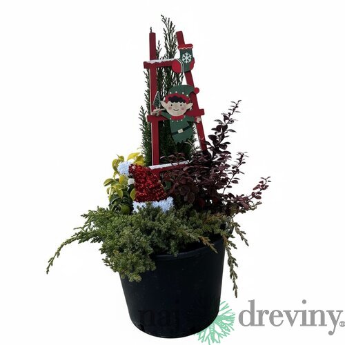 Svietiaci vianočný aranžmán