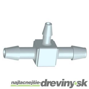 T-kus redukovaný na hadicu 10 x 6 x 10 mm