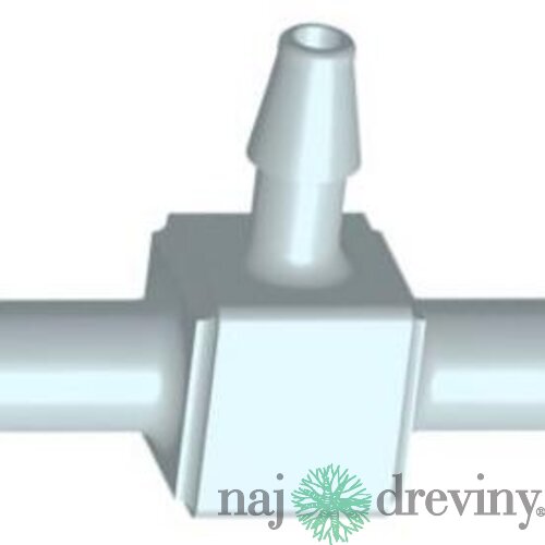 T-kus redukovaný na hadicu 8 x 6 x 8 mm