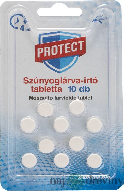 Tablety proti komárom PROTECT, larvicídne, 10 tabliet